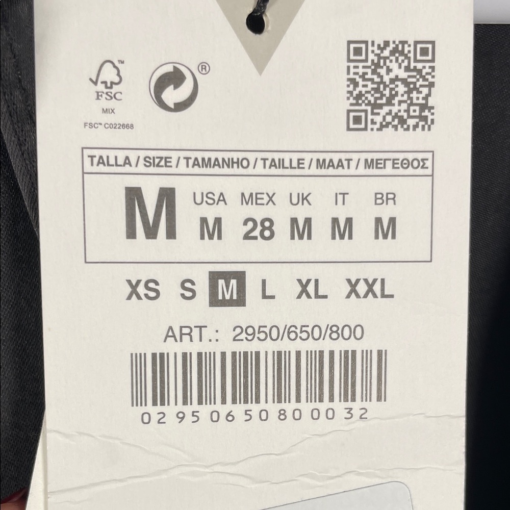 Zara Black Satin Asymmetrical Women's Dress Medium - Picture 12 of 12